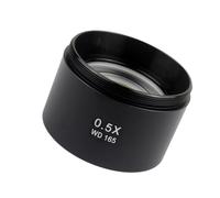 Microscope Auxiliary Lens WD165 0.5X 0.7X 1.0X 2.0X Auxiliary Objects Lens Microscope Camera Lens For Trinocular Stereo Zoom Microscope Barlow Glass Lens (Color : 0.5X)