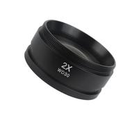 Microscope Auxiliary Lens WD165 0.5X 0.7X 1.0X 2.0X Auxiliary Objects Lens Microscope Camera Lens For Trinocular Stereo Zoom Microscope Barlow Glass Lens (Color : 2.0X)