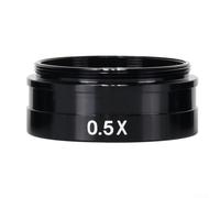 Microscope Barlow Lens 0.5X 2.0X Auxiliary Objective 42mm Thread for Industrial Camera C-Mount Digital Magnification Soldering(0.7X)