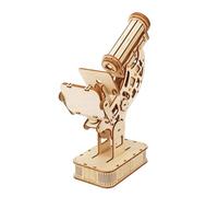 Microscope Building Toys 3D Wooden Puzzle for Children Beginners Kids Adults