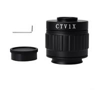 Microscope Camera Adapter C-Mount 38mm Thread - Alloy Objective Lens Adapter for Large Sensors Rotatable Phone Mount Astronomy Gear(1X)
