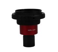 Microscope Camera Adapters 2x Microscope Camera Adapter lens for DSLR Photography (Color : Red for C-n)