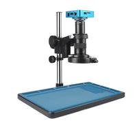 Microscope Camera Full H_D Microscope Set HD HDMI USB Industrial Electronics digital Microscope Camera 300X C mount lens for mobile phone repair (Color : Black, Size : 120X)