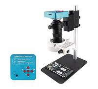Microscope Camera Full Set 48MP 2K 1080P 60FPS HDMI USB TF Card Electronic Digital Video Microscope Camera 130X Zoom C-Mount Lens For Phone PCB Repairing (Color : C)