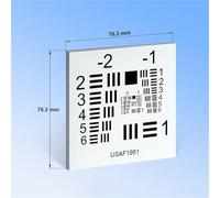 Microscope Camera Resolution Test Chart With ±5µM Accuracy - Spatial Limit Calibration Board For Groups -2 To 5 Positive/Negative Film(Black)
