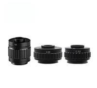 Microscope CTV C mount Adapter 0.35X 0.5X 1X C-Mount Adapter for 38mm Microscope Trinocular Port for 25mm Camera Port Sensor 1/2.5" 1/2.8" 1/3" / 1/2" inch(0.35X 0.5X 1X)