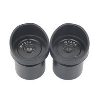 Microscope Eyepiece-1Pair WF10X WF15X WF20X Eyepieces Wide Field View Optical Lens Mounting 30mm 30.5mm for Stereo Microscope w/Rubber Eye Cups (Color : WF20-10-30.5x2)
