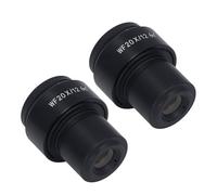 Microscope Eyepiece, High Eye Point 2 Pcs Optical Eyepiece Wide Angle 12mm Field Of View 20X for Replacement