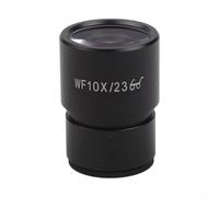 Microscope Eyepiece WF10X/20 30mm Wide Field Lens for Lab School Use - Optical Glass Metal Housing Black(WF10X/23)