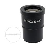 Microscope Eyepieces-WF10X/20 WF10X/22 Wide Angle High Eyepoint Eyepiece Optical Ocular Lens for Stereo Microscope with Cross Reticle Scale Micrometer (Color : WF10X 20 Dia 30.5mm)