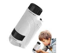 Microscope for Boys and Girls - 60-120X Scientific Game - with LED Light Portable Children's Microscope - for Boys Girls Teens Classroom Study Garden School Activities at the