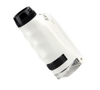 Microscope for Children, Educational Science Toys Magnification 60X-120X - Pocket Microscope with LED Lights, for Home School Lab Experiments Finding Birthday Christmas