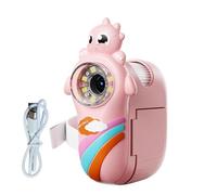 Microscope for Kids | 1000X Magnification Cartoon Digital Microscope With 8 LED Lights,Interactive 2-Inch LCD Screen Dinosaur Early Learning Girls