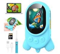 Microscope for Kids - Digital Magnifying Glass Kids with 2.0" HD Screen, Portable Handheld Camera Miniscope with Light, Childrens Science Experiments, Fun Educational Toys Gifts for Age 4-12, Blue