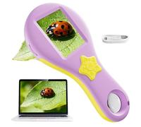 Microscope For Kids Microscopes, Handheld Digital Microscope With 500X Magnification, 2Mp Rechargeable Pocket Mini Microscopy, Pocket Portable Microscope, Birthday Gifts for 4-12 Years Kids