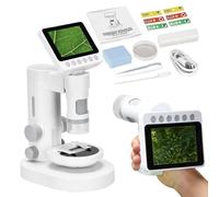 Microscope for Kids | Science Experiment Toy 100X-1000X - Outdoor Magnifier | for Boys and Girls, Science Fans, Elementary Students, Explorers