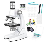 Microscope for with Prepared Slides | Scientific and Fun Microscope Set for Laboratory Home Classroom Students