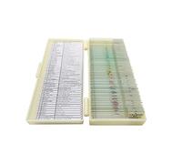Microscope Glass Slides Biological Microscope Glass Specimens Slides Prepared Microscope Slides for Student Education (Color : 50PCS)