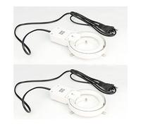 Microscope Illuminators 2 PCS/LOT 64mm Inner Diameter Fluorescent Ring Lamp 8W Fluorescent Ring Light for Stereo Microscope Illumination