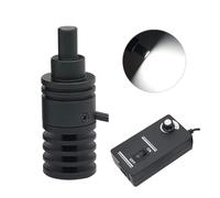 Microscope Illuminators-8mm 9mm 10mm Coaxial Point Light Source Brightness Adjustable LED Spot Lamp for Industrial Camera Stereo Microscope White Red Purple (Color : 9 mm Purple)