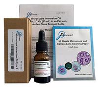 Microscope Immersion Oil, Type A, 1/2 Oz (15 mL) in an Easy-to-Use Amber Glass Dropper Bottle