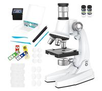 Microscope Kit for Beginners 100X-1200X Learning | Microscope Kit For Kids Beginners for Boys Girls Students Amateur Scientists Enthusiasts Laboratory