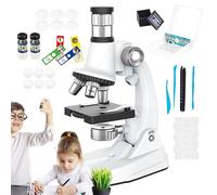 Microscope Kit for Students | 100X To 1200X Adjustable | Science Learning Kids Microscope - for School Laboratory Classroom Boys Girls Students Amateur Scientists