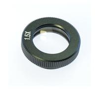 Microscope Lens, 0.5X 0.75X 1X 1.5X 2X Auxiliary Industrial Microscope Camera Objective Lens for 180X Microscope Camera C-Mount Len(1.5X)