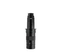 Microscope Lens, 1-180X Adjustable Magnification Zoom C Mount Lens Zoom Glass Lens 150X Digital Industry Video Monocular Microscope Camera Lens(180X-50mm)