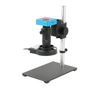 Microscope Lens, 1080P IMX307 48MP Industrial Digital Video Microscope Camera 130X C-Mount Lens Microscope Stand(55MP 4K 2K HDMI USB)