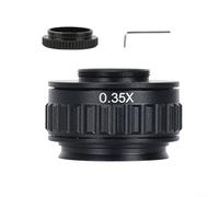 Microscope Lens Adapter for C Mount 38mm Compatible with For Stereo Series and CX Photo Port Microscopes Supports Large Image Sensor Cameras from 2/3 to 1 Inch (0.35X)
