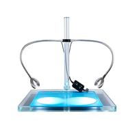 Microscope Light, USB Dual Gooseneck Lights LED Spotlight Illuminator for Stereo Digital Microscope, Coin Soldering Magnifying (Pillar Spotlight)