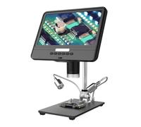 Microscope, Microscope 8.5 Inch LCD Display Screen 5X-260X Digital Adjustable 1080P Scope With 2 Fill Lights For Children Students Adults Beginner Learning And Experimentation for Adults Coins Plants
