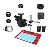 Microscope Observation 3.5X-90X Simul Focal Trinocular Stereo Microscope VGA 1080P VGA 38MP HDMI Digital USB Microscopio Camera CTV Adapter Barlow Lens