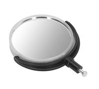 Microscope Reflecting Mirror Light Collection 360 Degree Rotation Microscope Flat Concave Reflector Portable Field of View Expands for Experiments (Plastic Bracket)