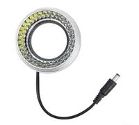 Microscope Ring Light 72 LED Bulbs Variable Intensity Control for shadow Free Observation Lab Education Tool 50mm Fit