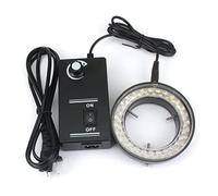 Microscope Ring Light Adjustable 56 LED 144LED Illuminator Lamp For Industry Video Stereo Microscope Lens Camera Magnifier (Color : 56PCS LED black)
