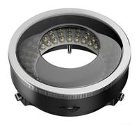 Microscope Ring Light Polarized 96 LEDs Glare Reduction Illuminator Rotatable Analyzer for Metal Inspection 8.2x2.2cm