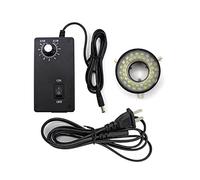 Microscope Ring Light- Video Microscope Optical Adjustable 40 White LED 27mm Inner Diameter Ring Lights Brightness Light Source Microscope Illuminators