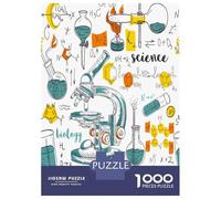 Microscope Science 1000 Piece Jigsaw Puzzle Jigsaw Puzzle for Adults Laboratory Theme Puzzle Game for Family Focus Enhancement 52x38cm/1000pcs