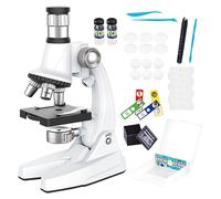 Microscope Set for Students - 100X to 1200X Adjustable - Microscope Science Kit for Beginners for School Laboratory Classroom Boys Girls Students Science