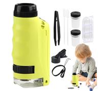 Microscope Set - Handheld Microscope | Small Microscopes for Children | Portable Pocket Microscopes | 250x Magnification Science Kit Microscopes | LED Lighting Handheld Observation Game