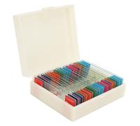 Microscope slides 25Pcs Prepared Glass Slides High Definition Insect Animal Plant Specimens for Biology Education Transparent biological preparation slides