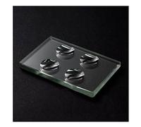 Microscope Slides Kit- Biological Microscope Circular Concave Cavity Blank Slide Optical Glass Multiple Wells Optional Bio-microscope Science Accessory (Color : 4 wells)