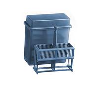 Microscope Slides with Plastic Covered 24 Pieces of Microscope Plastic Slides Staining Rack PP Staining Rack for Lab Apothecary Chemist (Grey)