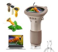 Microscope Toy, 1000X Handheld Microscope Camera with Adjustable Light, HD Portable Educational Science Tool for Exploring Nature