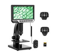 Microscopes, Digital Microscope 2000X 7" IPS 12MP 1080P Lab Biological Microscope Camera Dual Lens With Remote Control(32GB RC)