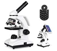 Microscopes for Kids, Students, Adults, Professional Biological Microscope Kit with Microscope Slides Set, Phone Adapter for Home Education/School Laboratory