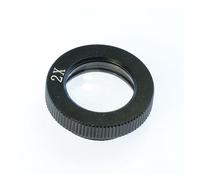 Microscopes Lens 0.5X 0.75X 1X 1.5X 2X Auxiliary Industrial Microscope Camera Objective Lens for 180X Microscope Camera C-mount Len Microscope Eyepieces for Optical Microscope(2X)