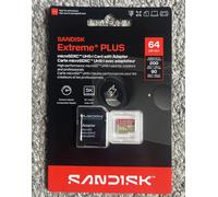 SANDISK Extreme Plus Class 10 microSD Memory Card - 64 GB